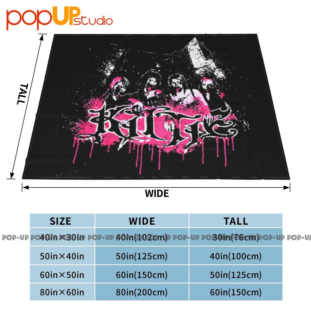 In The Black Kittie Band Ultra-Soft Blanket Quilt Winter Sofa Cover Bed Covers