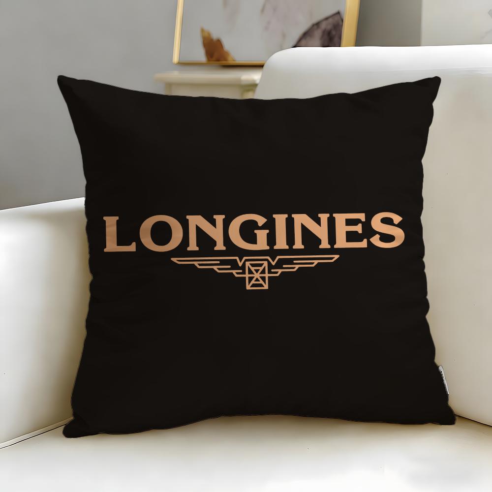 Classic Luxury Watch Brand Longines Cushion Cover Soft & Easy-Wash Pillow Case – Versatile for Couch, Bed, Travel and Office