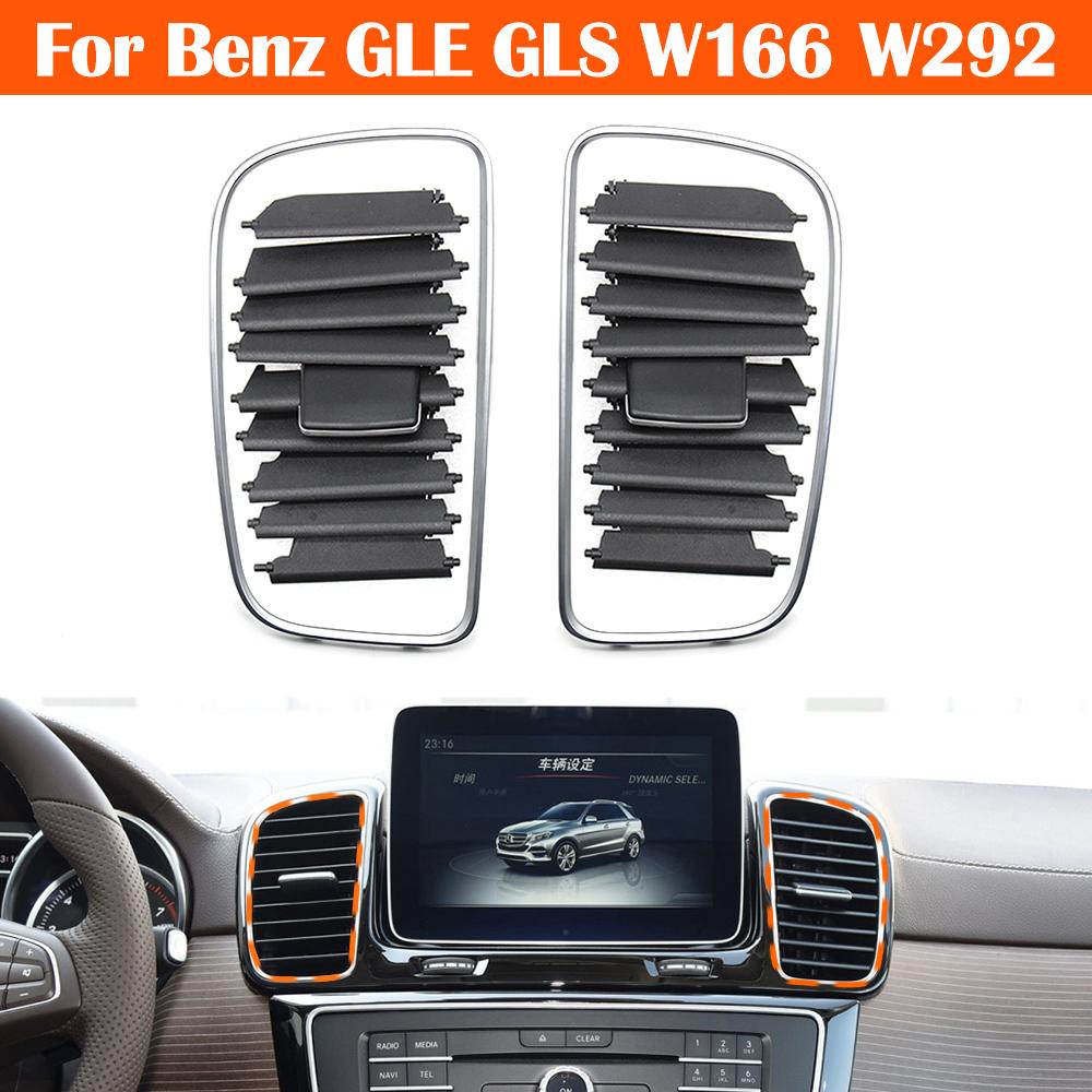 Dashboard Central Conditioner Air Vent Grille Chrome Plating Frame Trim Repair Kit For Mercedes Benz GLE GLS Class W166 W292