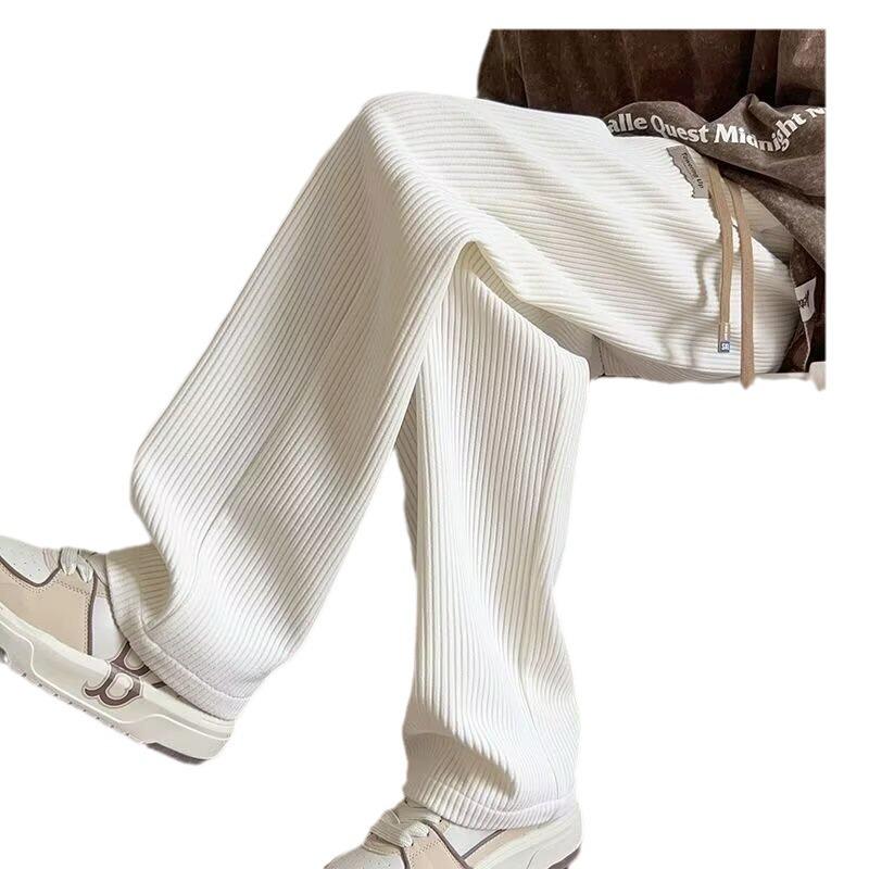 Men's Loose Drape Corduroy Pants - Japanese Retro Style, Spring/Autumn Trend, Versatile Straight-Leg Casual Wear