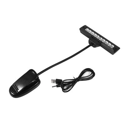 Tragbare 10 LED Clip-on Notenständer Klemme Licht Schlafzimmer Schreibtisch Leselampe AC 110V ~220V 1#