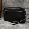 Retro Leather Clutch Bag Unisex Crazy Horse Leather Storage Bag First Layer Cowhide Shoulder Messenger Bag 9458