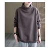 Women's Mock Neck Sweatshirt Casual Loose Fit Pullover Top
