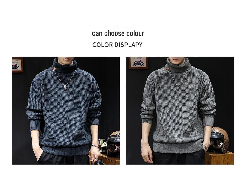 Men's Winter 2025 Loose Heavy Knit Plus Size Trendy Jacket