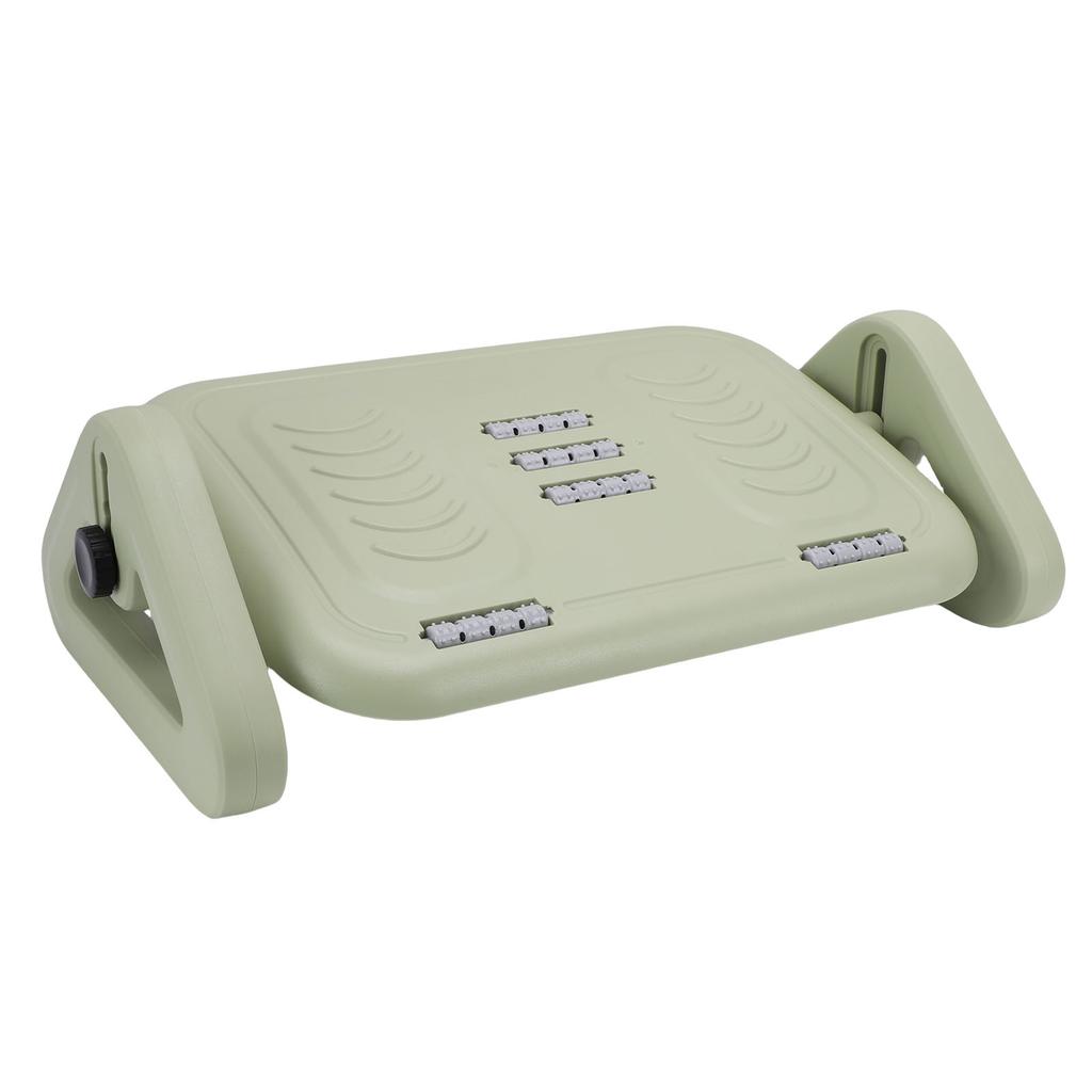 Under Desk Footrest, Ergonomic Foot Stool with   Rollers for   Work, Non Slip Bottom and Portable Design