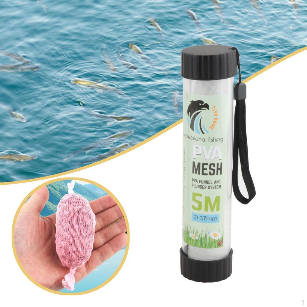 5m PVA Mesh Bait Net for Carp Fishing Water Soluble Feeding Equipment Storage Bags