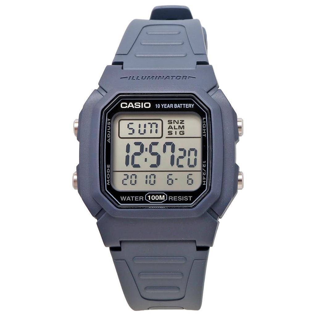 Casio Pánské standardní digitální hodinky W-800H-2AV modrošedé, mezinárodní model [paralelní import]