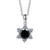 Bague Ringen 100% 925 Silver Fine Necklace 1 Carat Moissanite Classic Snowflake Pendant For Women Wedding Fashion Jewelry Gifts