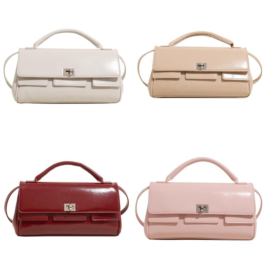 Fashionable Women Single Shoulder Crossbody Bag Solid Color Handbag Gift Casual