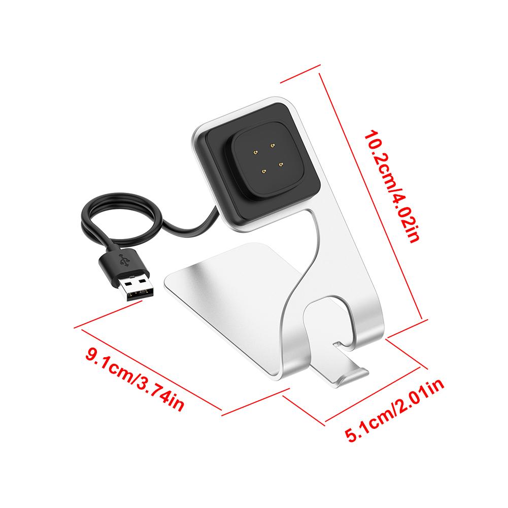 Magnetic USB Cable Charging Docks Charger Replacement Charger Power Adapter for Fitbit Ace LTE/Sense/Sense 2/Versa 3/Versa 4