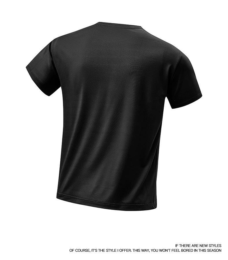 Men's 2026 Summer Casual Sports T-shirt - Lightweight, Breathable, Quick-dry Ice Silk with Four-way Stretch