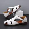 Fashion Summer Men's Fisherman Sandals High-Quality Comfortable Breathable With Cross -Buckle Toe Caps  Are Lightweight And Casual Shoes