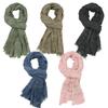 New Arrival Unisex Style Winter Scarf Cotton And Linen Solider Color Long Women's Scarves Shawl Fashion Men Scarf