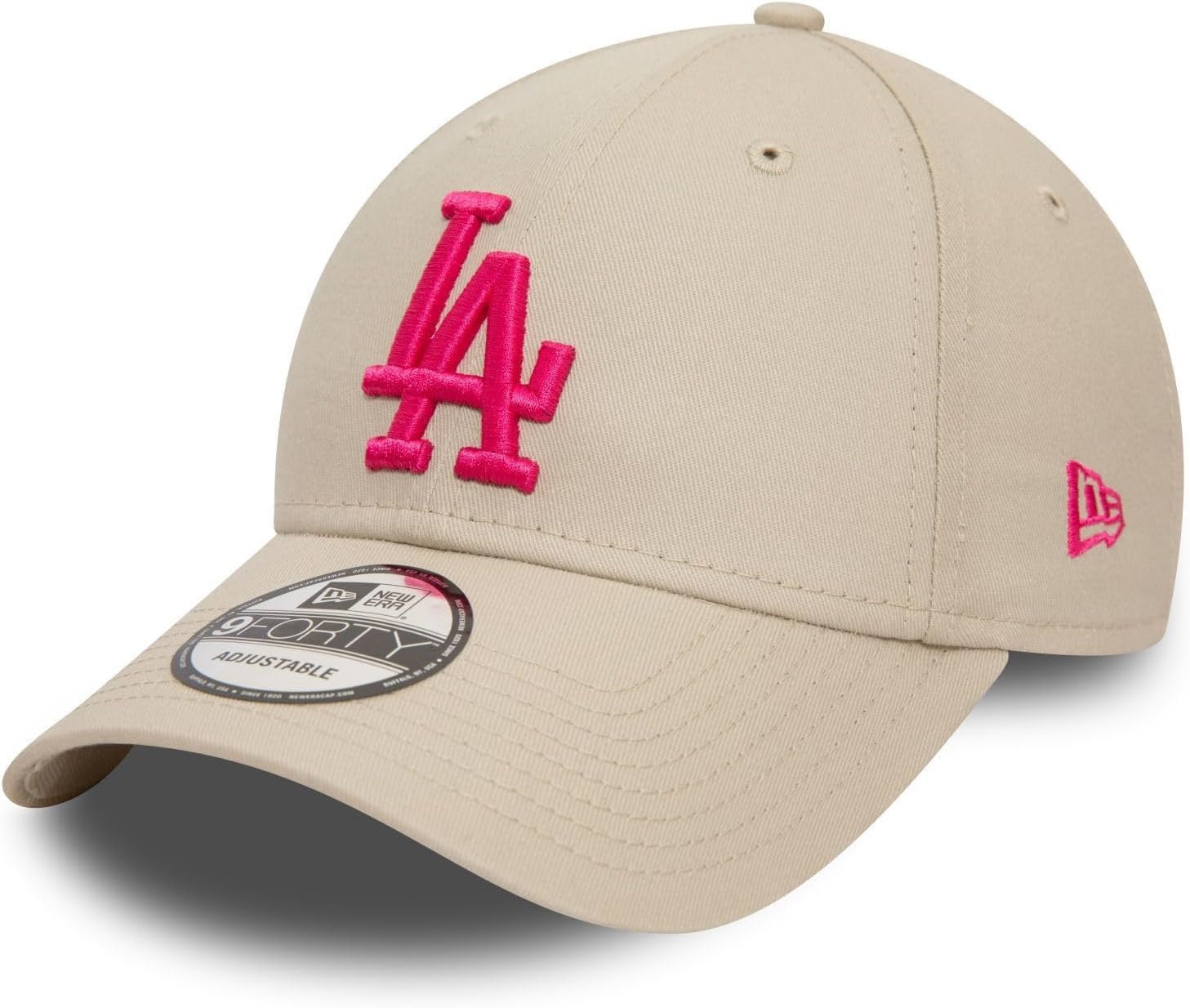 

Кепка 940 9FORTY Adjuster Free Size LA Cotton Baseball Cap Hat Gender Free Stone x [New Era] Mens Womens (Лос-Анджелес Розовый) [Элемент]