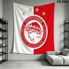 Olympiacos Wall Hanging Printed Fabric Blanket Decorative Tapestries for Bedroom Living Room Home Decor