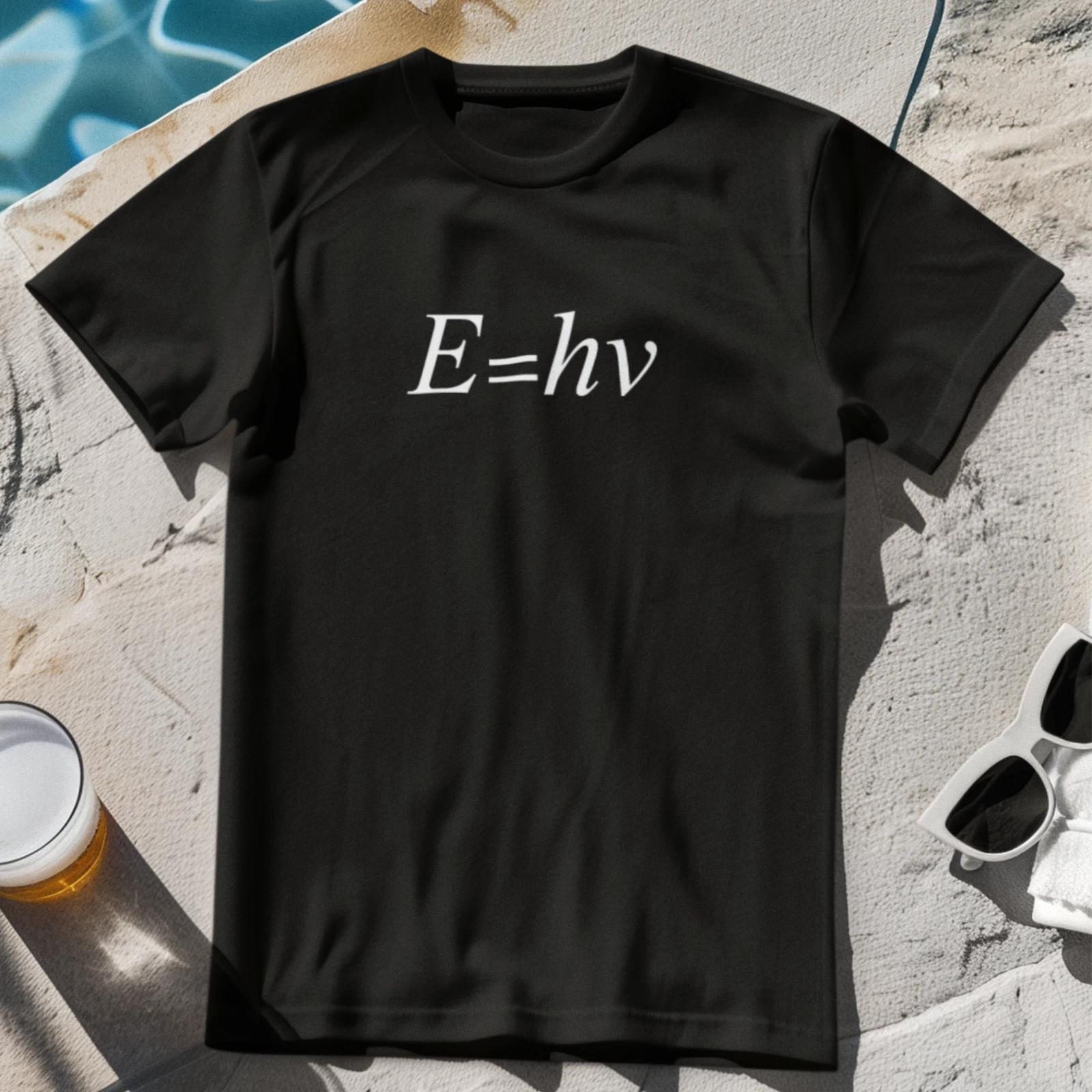 E=hv T-Shirt Planck Einstein equation physics science theory quantum constant XL