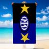 Quick Dry Beach Towel Inter Milan Pattern, Lightweight Absorbent Towel for Pool Beach Vacation Use