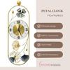 Metal Wall Clock for Décor Designer Clock Big Stylish Unique Wall Decor Clock Decorative Wall Clock for Living Room Antique Wall Clock (Design 3)