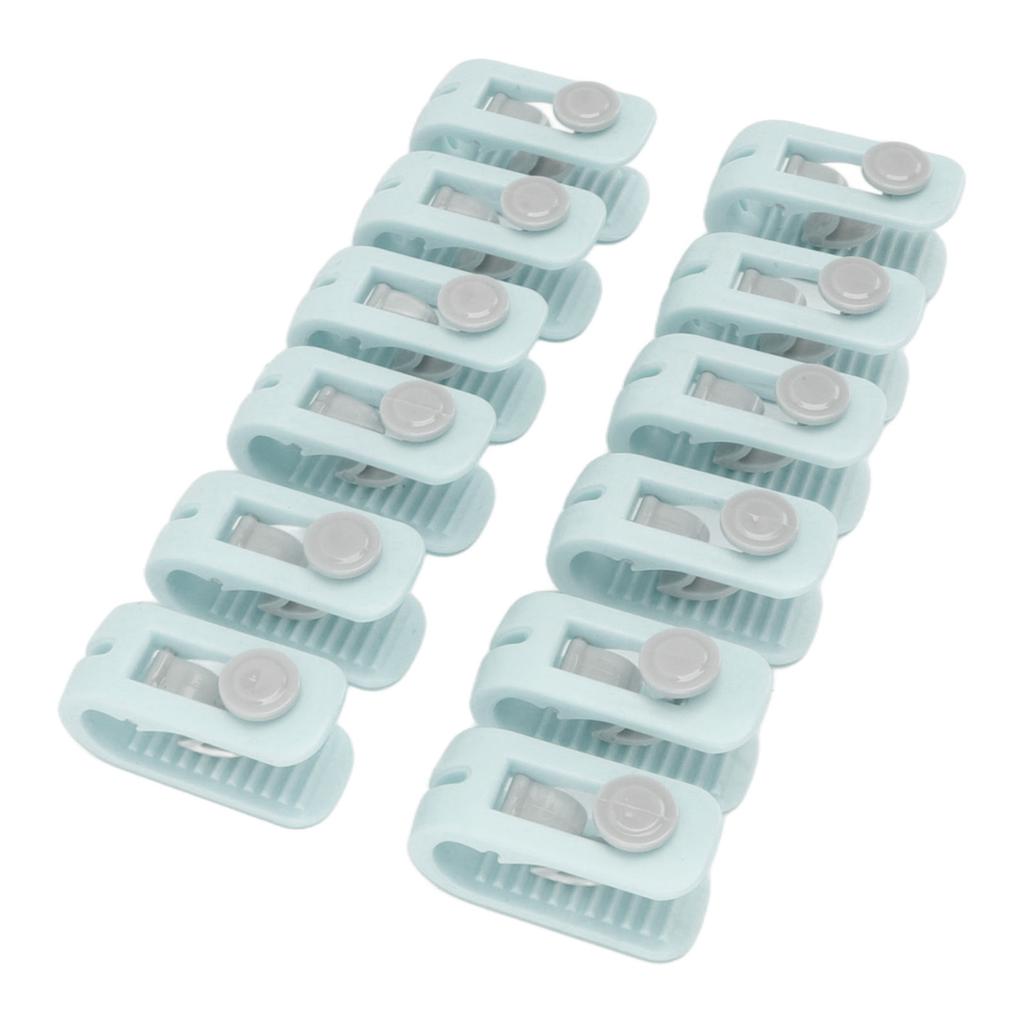 12pcs Bed Sheet Clips Prevent Slip Needleless Safe 180 Degree Closure Universal Quilt Cover