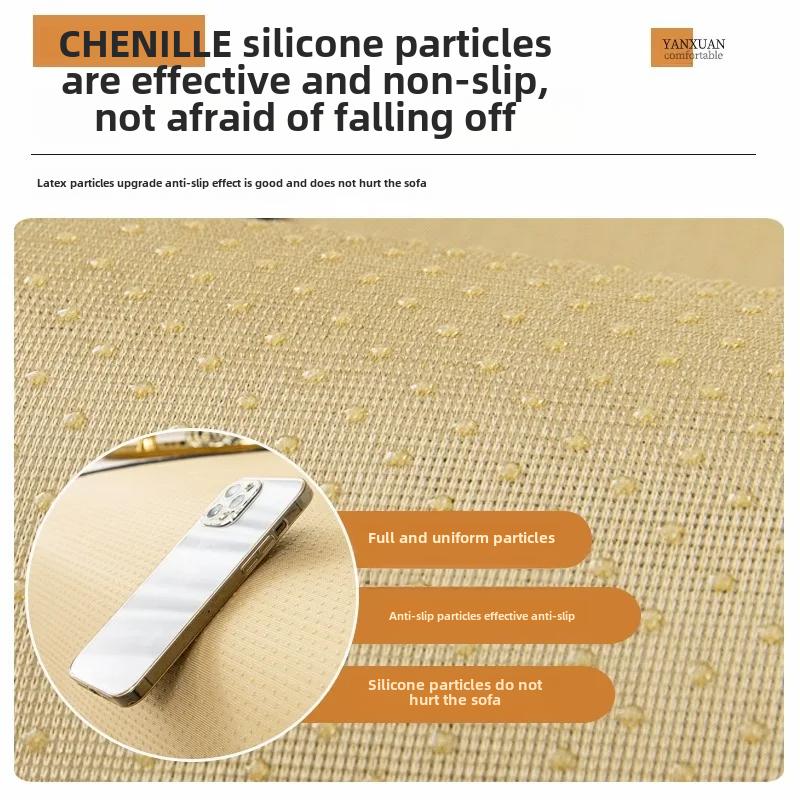 Modern Luxury High-end Sofa Cushion Four Seasons Universal Slipcover Antislip Sofa Pad Upscale Sitting Cover Carpet Protection