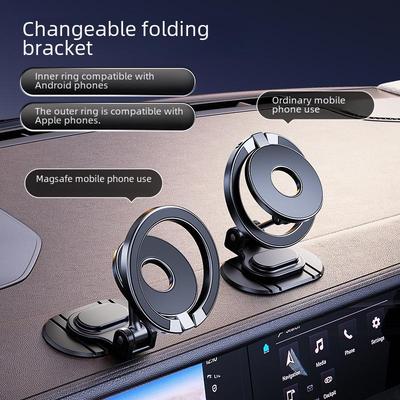 MagSafe Magnetic Rotating Car Phone Holder with N52 Strong Magnet for Dashboard