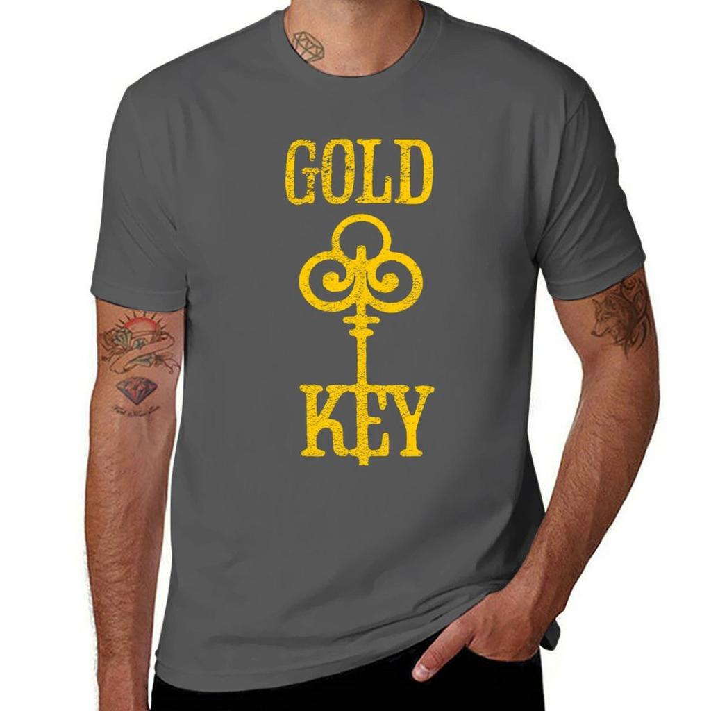 Gold Key Comics Retro Logo TShirt Plus Size Quick Dry Sports Tee