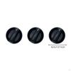 3 Pieces Heater Control Knob Round A/C Compact for Dashboard