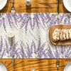 Lavender Spring Table Runner Stylish Simple Summer Seasonal Anniversary Holiday Kitchen Table Decor Indoor Outdoor Accessories
