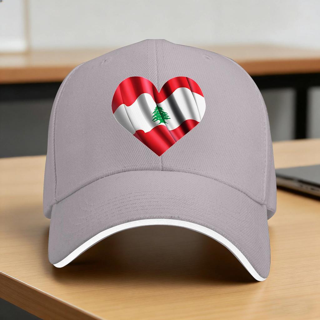 Lebanon Flag Sun Baseball Cap Summer Women Unisex Design Trucker Hat Adjustable Casual Hiking Fishing Baseball Caps