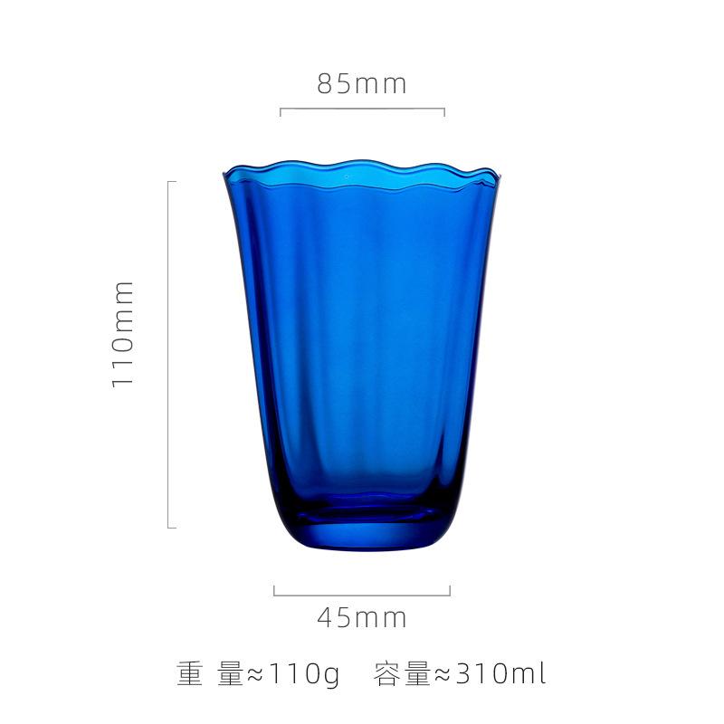 

Luxury Vintage Blue Crystal Glass Highball Cup Floral Lace Martini Cocktail Wine Goblet 201-300ml