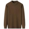 Men's Heavyweight 100% Wool Half-High Collar Sweater