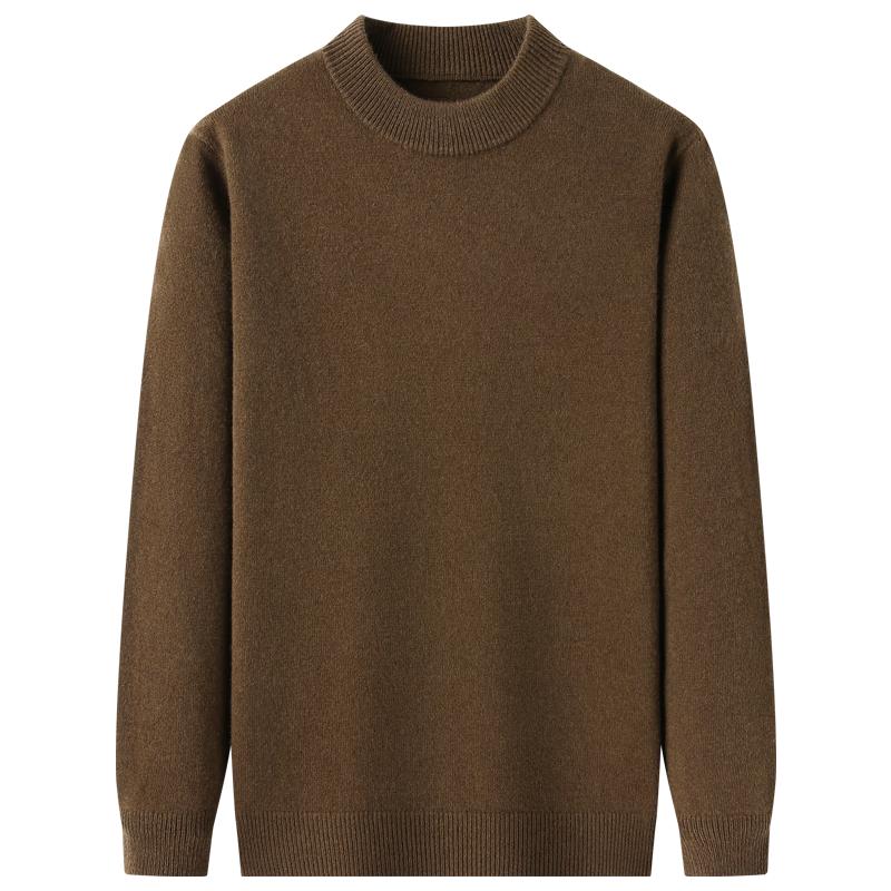 

ROMON Men s Heavyweight 100% Merino Wool Mock Neck Sweater 2XL