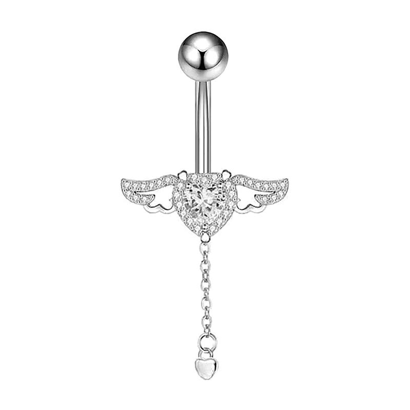 

Подвеска Кольцо для пирсинга пупка Женское Цветок Сердце Пирсинг пупка