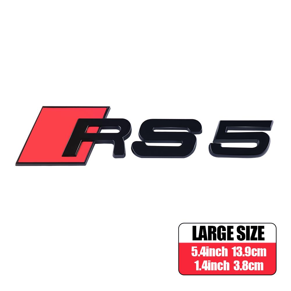 RS3 RS4 RS5 RS6 RS7 RS8 Logo Car ABS Emblem Body Tail Trunk Decoration Sticker Accessories For Audi A1 A2 A3 A4 A5 A6 A7 A8 RS S