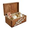 Brown Lockable Easter Box with Bird and Catkins 30x20 cm