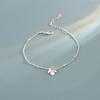 Sterling  Tone Maple Leaf Wrist Bracelet Female Anti Fatigue Basic Minimalist Student Niche Leaf Jewelry Lover Girlfriends Giveaway