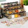 Glass Spice Container 100 Ml 48 Pcs + 180 Stickers