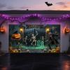 325. ZFFLYH Halloween Garage Door Decorations Halloween Hanging Banner Backdrop