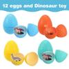 Totority Dinosaur Eggs, Set of 12, Tumble-Proof Toys with Dinosaur Figures, Easter Egg Prizes, Kids' Party Gifts, Educational Toys for Boys, Surprise