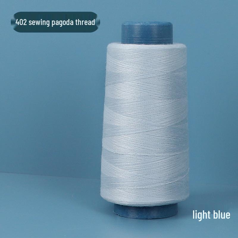 402 Polyester Thread: Black & White Sewing Thread for Hand Needlework and Household Sewing Machines