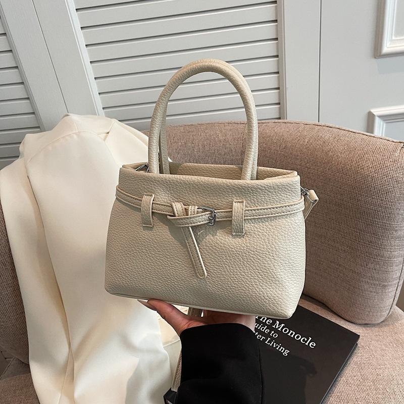 Premium Hand Bag Women's 2025 New Trendy Fashion Textured Shoulder Bag Commuter Messenger Bucket Bag