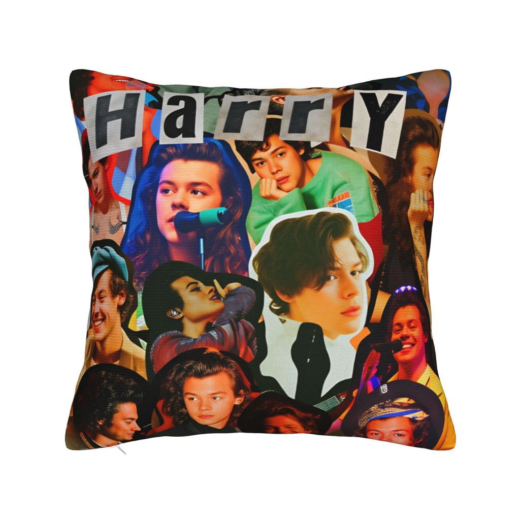 Singer H-Harrys S-Styles  Pillow Cover  Custom Cushion Cover Kawaii Pillow Case For Chair Sofa Home Decor