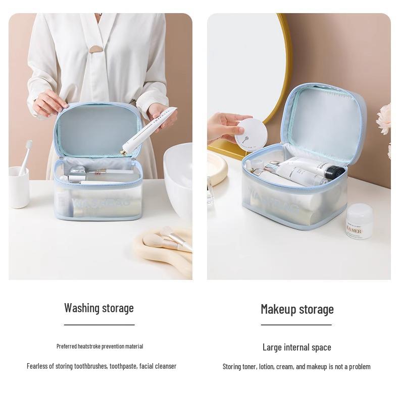 Bolsa de Almacenamiento Impermeable de Gran Capacidad para Maquillaje y Artículos de Tocador