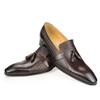 Fashion New Leather Casual Shoes Mens Summer One-Step Loafers Dress Wedding Leather Luxury Groom Wedding Men Italian Style Oxford Shoes