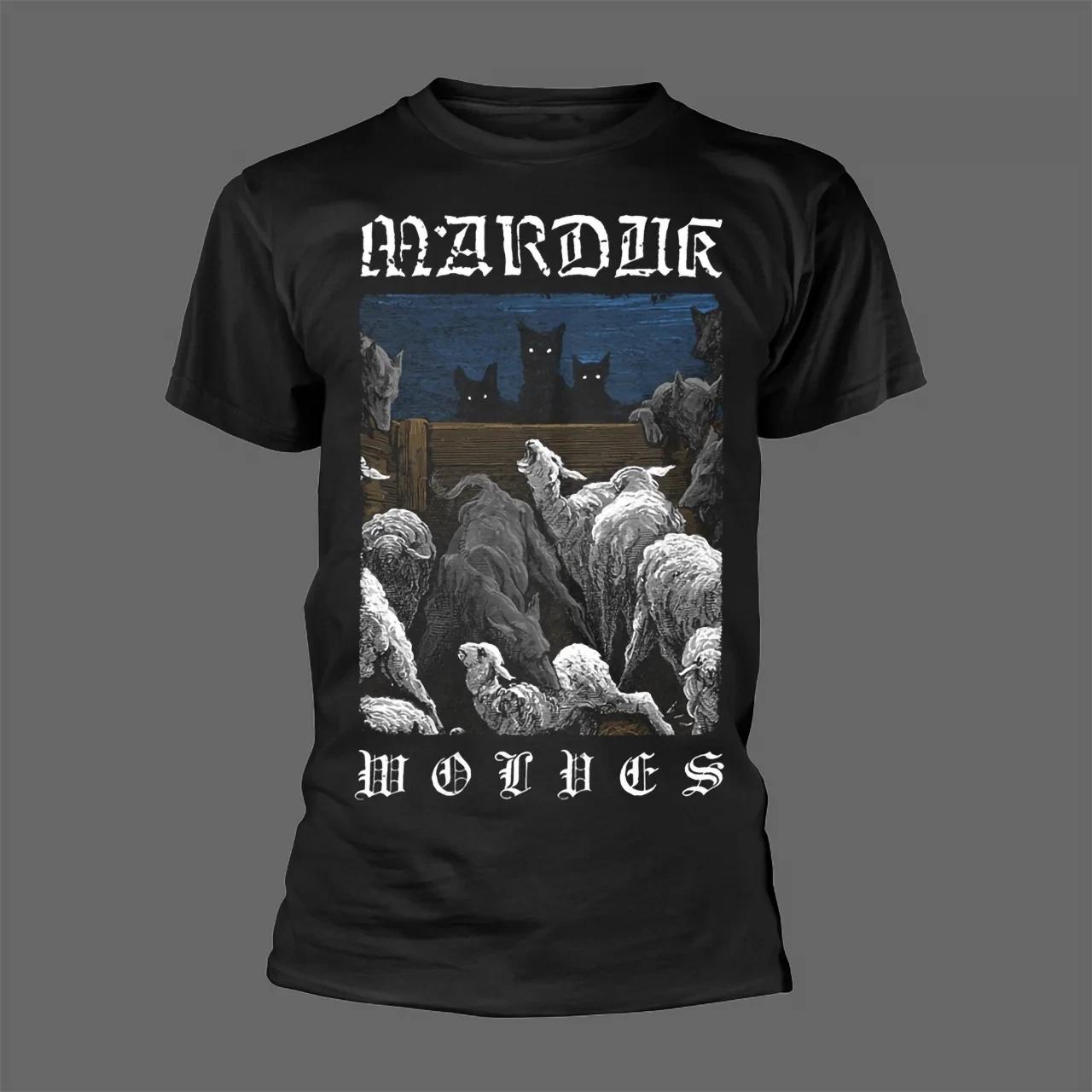 NEW Marduk - Wolves Album Heavy Cotton Black S-5XL T Shirt US094 M