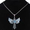 Angel Crossed Necklace Women Sweater Chain Female Hip-hop Non-fading Jewelry