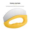 Oeny Half-Round Pizza Rocker Knife with Protective Cover