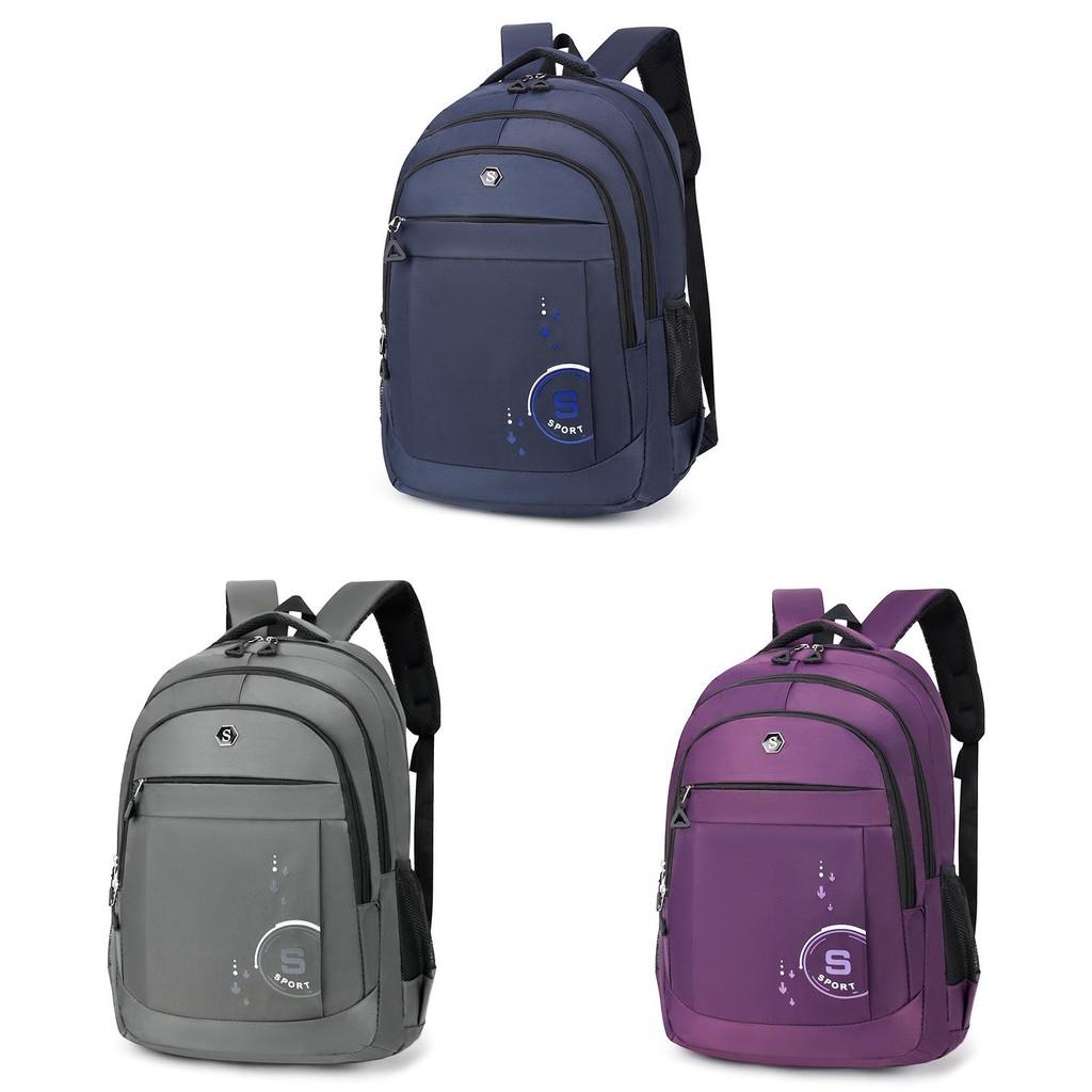 Unisex Travel Backpack Oxford Fabric 16in Laptop Compartment Office College