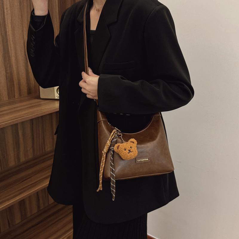 High-end Niche Bag Women's Versatile New Retro Fashion Messenger Bag Women's Portable Dumpling Bag