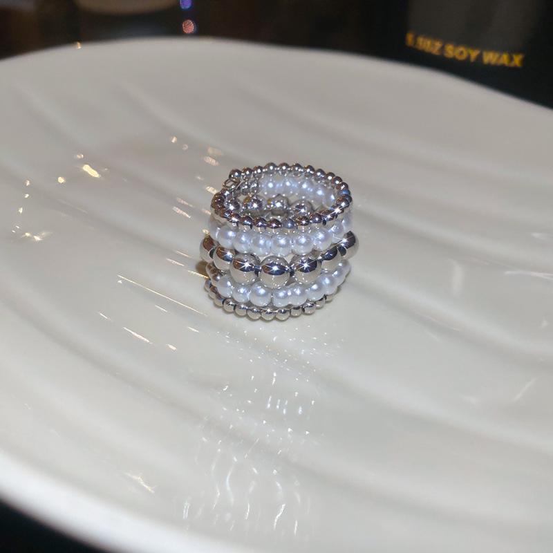 Luxury Geometric Zirconia Open Ring - Elegant and Versatile Hand Jewelry